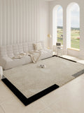 Axyaa Plush Fluffy Modern Bedroom Rug Large Living Room Decor Soft Washable Carpet