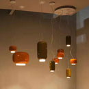 Axyaa Color Glass LED Chandelier for Ambiance in Restaurants, Hotels, and Bedrooms