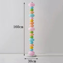 Axyaa LED Floor Lamp - Remote Control Dimming, Minimalist Nordic Ins Style