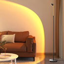 Axyaa Nordic Red Cob Floor Lamp: Height & Angle Adjustable, Eye Protection Standing Light