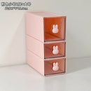 Axyaa Desktop Organizer Box: Rabbit Pen Holder & Drawer Stationery Rack