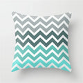 Axyaa Mint Green Geometric Animal Print Pillowcase for Home and Office Decor
