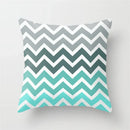 Axyaa Mint Green Geometric Animal Print Pillowcase for Home and Office Decor