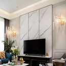 Axyaa Crystal Branch Wall Lamp: Nordic All Copper, LED, Retro, Living Room, Bedroom Decor