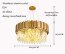 Axyaa Luxury LED Crystal Chandelier Ceiling Light for Modern Living Room