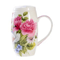 Axyaa Bone  Big Coffee Mug Enamel Tea Time Cup Large Christmas Gift