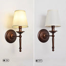 Axyaa Fabric Bedside Wall Lamp for Living Room Bedroom Study Corridor Stair E14 Wall Light