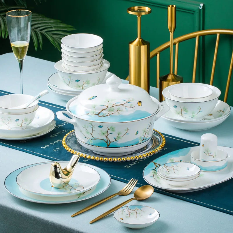 Axya™ Bone Dinner Set: Elegant Tableware for Kitchen Essentials