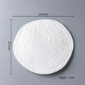 Axyaa 9.5" Ceramic Dinner Plate - Restaurant Quality Steak & Dessert Plate