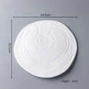 Axyaa 9.5" Ceramic Dinner Plate - Restaurant Quality Steak & Dessert Plate