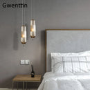 Axyaa Industrial Glass Pendant Lights for Home Decor Dining Room Bedroom