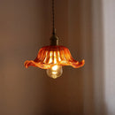 Axyaa Green Stripe Glass Pendant Lamp for Home Decor and Lighting
