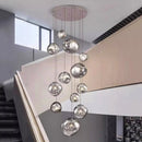 Axyaa LED Pendant Chandeliers for Modern Staircase Living Room Decor