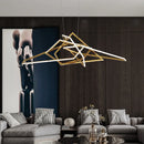 Axyaa Modern Luxury Foyer LED Pendant Lights Villa Dining Room Hanging Lamp