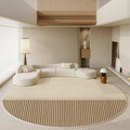 Axyaa Round Wabi-sabi Style Living Room Rug: Soft, Washable, Anti-slip Floor Mat