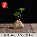 Axyaa Zen Stone Ceramic Vase Planter for Living Room Table & Pothos