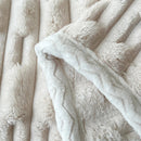 Axyaa Faux Rabbit Fur Couch Blanket: Soft, Plush, Lightweight Throw for Cozy Comfort
