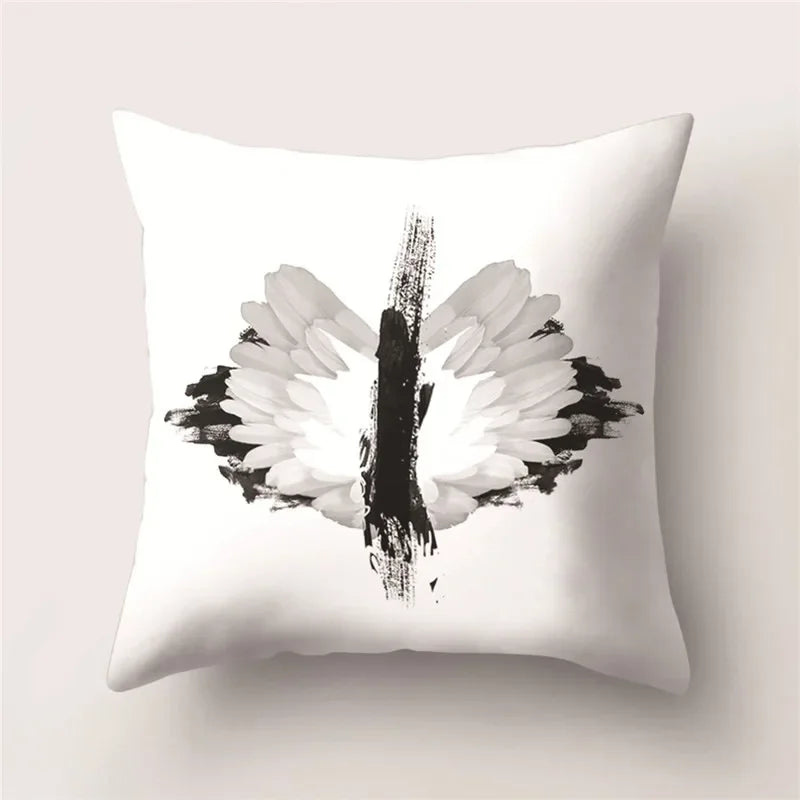 Butterfly Print Decorative Cushion Cover 45X45CM Sofa Polyester Pillow Case for Home Decor