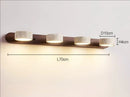 LED Vanity Mirror Light Wabi Sabi Travertine Natural Stone Wall Lamp for Axyaa Brand