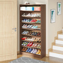 Axyaa 9-Tier Tall Wood Shoe Cabinet, 40-45 Pair Capacity