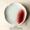 Axyaa Ceramic Flower Shape Plate Set for Molecular Cuisine Tableware