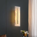 Axyaa LED Alabaster Wall Lamp: Modern Copper Light Fixture for Hotel Living Room & Bedroom