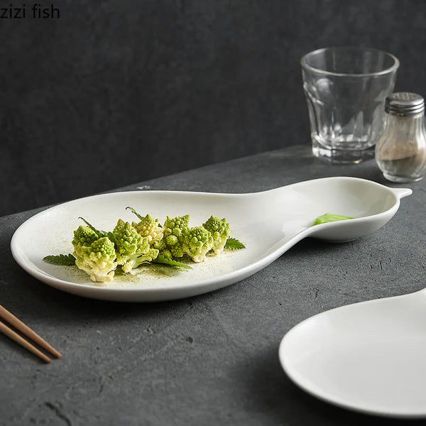 Axya Irregular Ceramic Dinner Plate Set Creative Design Specialty Tableware