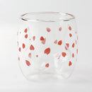 Axya Cartoon Cat Double Wall Glass Coffee Mug - Cute Claw Cup Gift