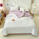 Axyaa Summer Cool Quilt Set: Breathable Thin Quilt Core Kit - Four Seasons