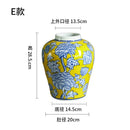 Axyaa Blue & White Porcelain General's Jar Vase Home Decoration