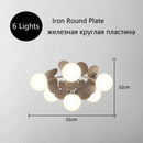 Axyaa Modern Chandelier: Macaron Warm Ceiling Light for Bedroom, Living Room, Dining Room