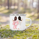 Enamel Mug Custom Name Tea Coffee Wine Mugs for Maid of Honor by Axyaa