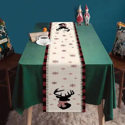 Axyaa Christmas Gnome Table Runner - Festive Home Party Decor