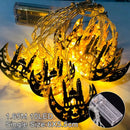 Axyaa Moon Star LED String Lights Eid Ramadan Home Decoration Party Supplies