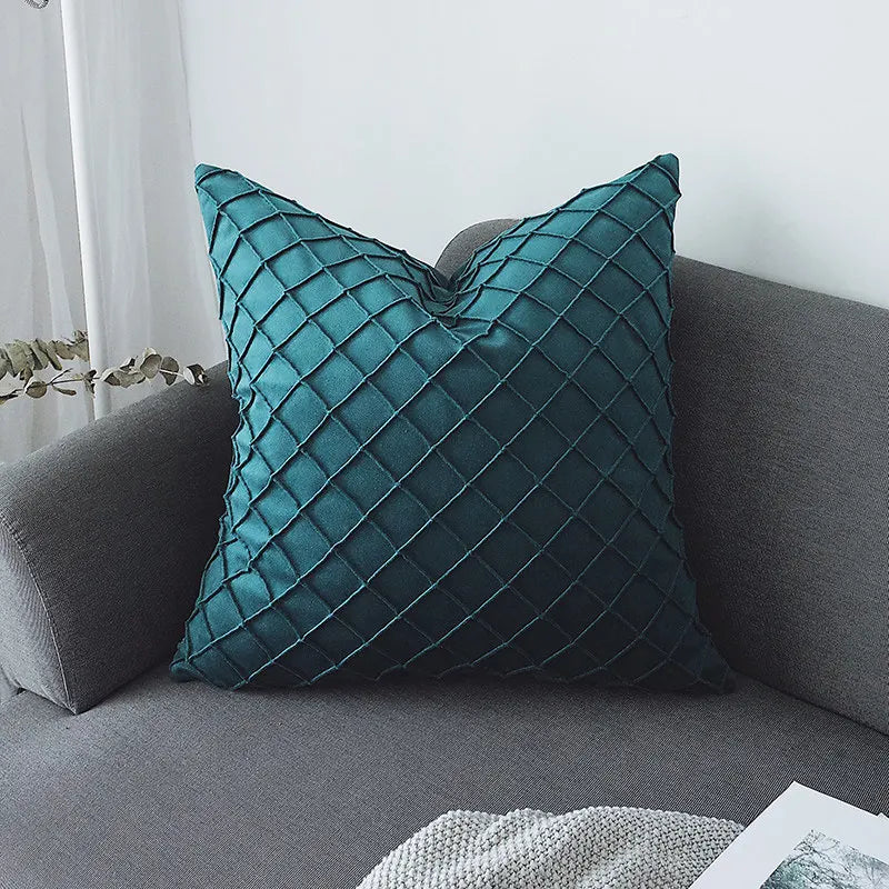 Axyaa Velvet Pillowcase: Nordic Ins Style Decorative Cushion Cover for Sofa, Ultra Soft Throw Pillow Cover