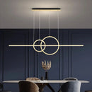 Axyaa LED Pendant Light: Modern Chandelier for Home Dining Living Kitchen Bedroom Decor