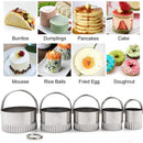 Axyaa Stainless Steel Cake Mould Set with Biscuit Cutters and Embossing Moulds