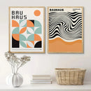 Axyaa Geometric Canvas Print Set: Vasily Chair Marcel Wall Art for Modern Home Decor