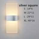 Axyaa Acrylic LED Wall Lamp - Modern Simple Design, Creative Rectangular Ellipse Shape