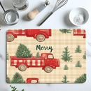 Axyaa Christmas Tree Drying Mat - Quick Dry Kitchen & Bathroom Drain Pad