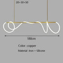 Axyaa Modern Minimalist LED Chandelier for Dining Table Kitchen Living Room