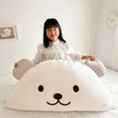 Axyaa Cartoon Cushion: Comfy Cotton Headrest Pillow for Bedroom