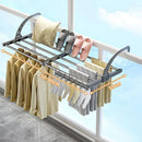 Axyaa Extendable Clothes Drying Rack Shoes Shelf Towel Organizer Window Shoe Storage Shelf