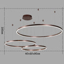 Axyaa Circular Copper Pendant Light | Modern Minimalist Living Room Dining Hall Fixture