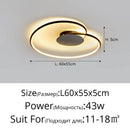 Axyaa LED Ceiling Lamp: Modern Design for Bedroom, Living, Dining Room