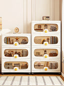 Axyaa Large Multi-Layer Storage Cabinet: Organize Clothes and Snacks efficiently