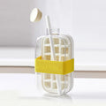 Axyaa 2-in-1 Straw Water Bottle Ice Cube Tray Silicone Pressing Mould Juice Cup