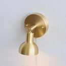 Axyaa Vintage Gold Brass LED Wall Lights Indoor Up Down Rotate Bedside Lamp