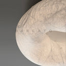 Axyaa Handmade Silk Ceiling Light: Nordic Wabi Sabi Design for Bedroom and Living Room