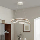 Axyaa LED Ring Chandelier for Modern Living Room, Bedroom, Dining Room Decor